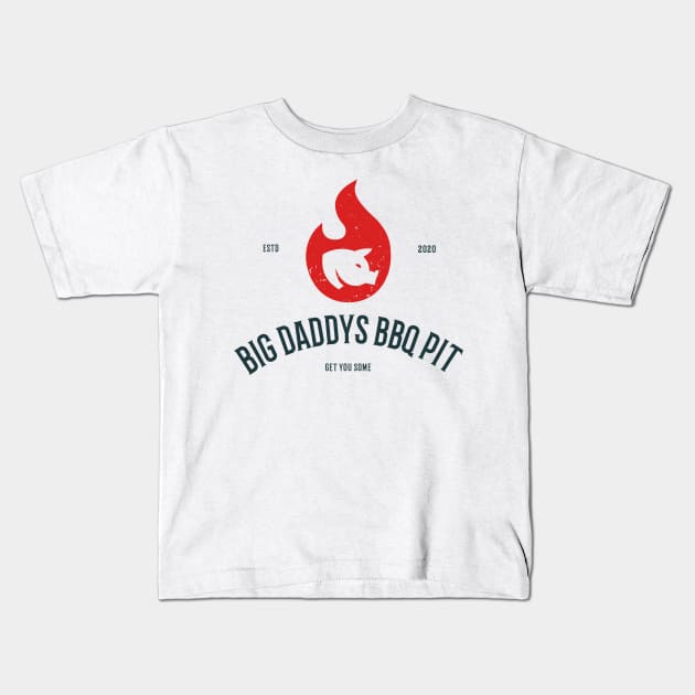 Big Daddys BBQ Pit Kids T-Shirt by Big Daddys BBQ Pit